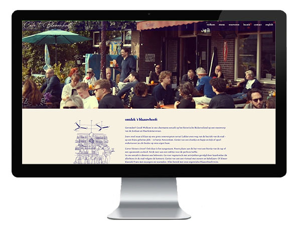 Cafe Blaauwhooft Website