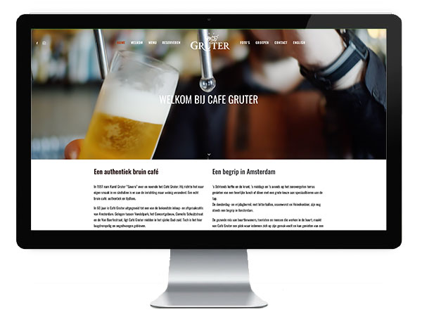 Cafe Gruter Website