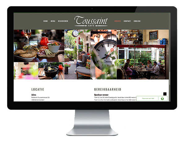 Cafe Toussaint Website