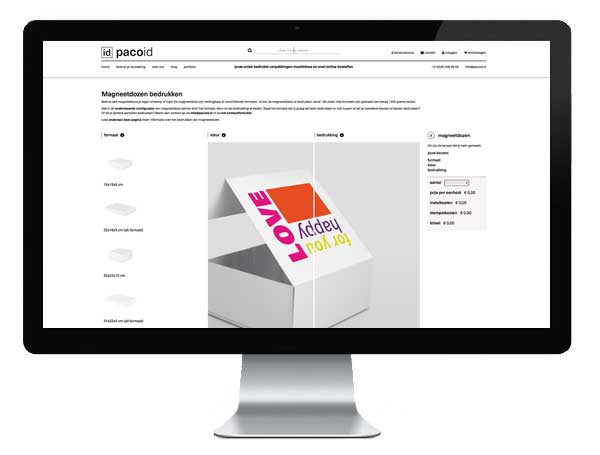 PACO-ID - custom made packaging - webshop