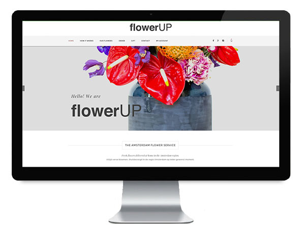 flowerUP - THE AMSTERDAM FLOWER SERVICE - Wordpress Woocommerce webshop